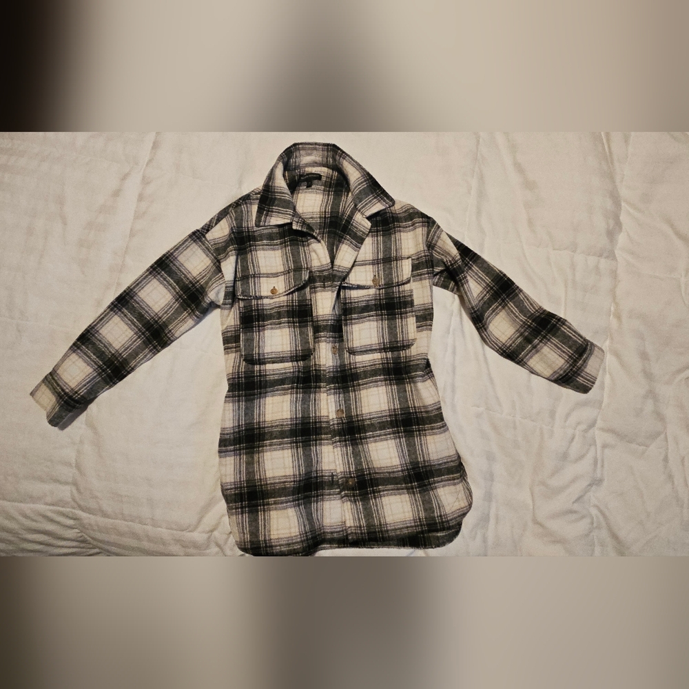 Banana Republic Fleece Midi Jacket